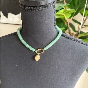 Semiprecious Stone Beaded Choker Necklace